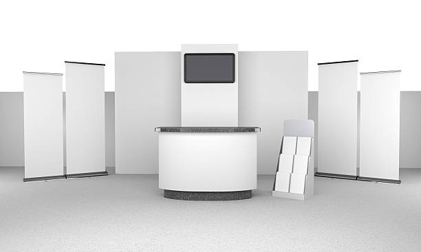 istock booth or kiosk with tv display 475913430
