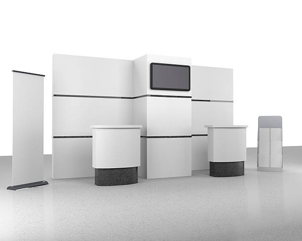 istock booth or kiosk with tv display 475913434