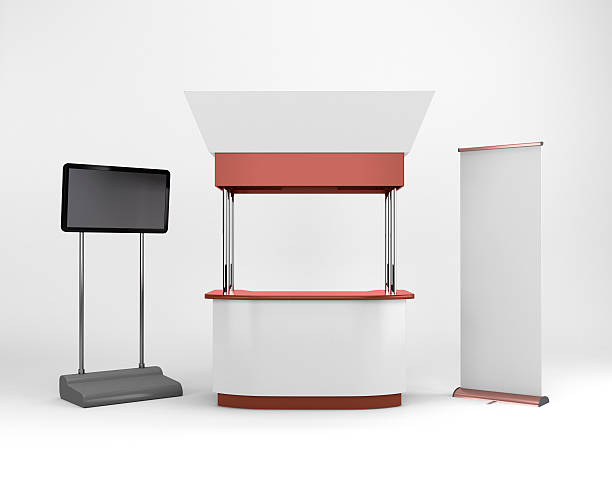 istock booth or kiosk with tv display 475914370