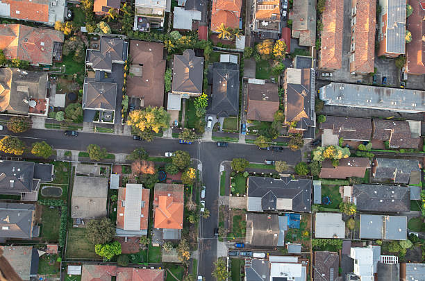 istock Aerial view of suburbs 475914529