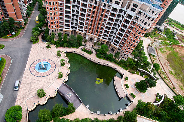 istock Modern and new apartment building 475915357