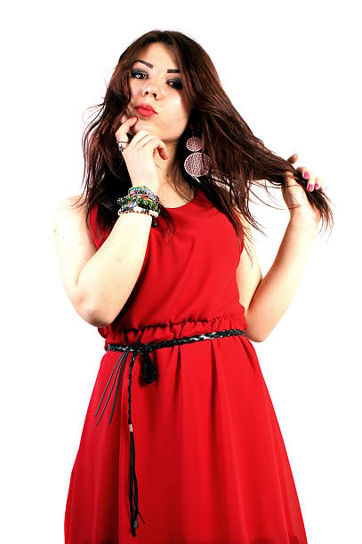 istock Studio shot of a young lady on white background 475916248
