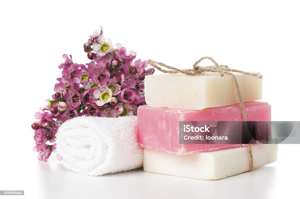 Produtos para spa em cor-de-rosa - Foto de stock de Artigos de Toucador royalty-free