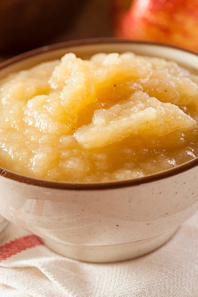 istock Healthy Organic Applesauce with Cinnamon 475922559