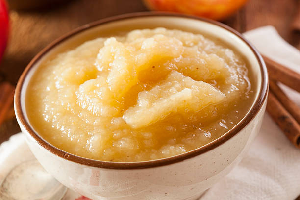 istock Healthy Organic Applesauce with Cinnamon 475922561