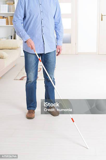 Blind Man Stock Photo - Download Image Now - Blindness, Stick - Plant Part, 2015
