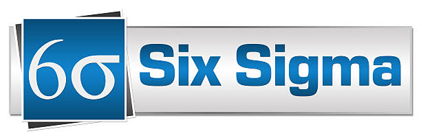 Six Sigma Button Style stock photo