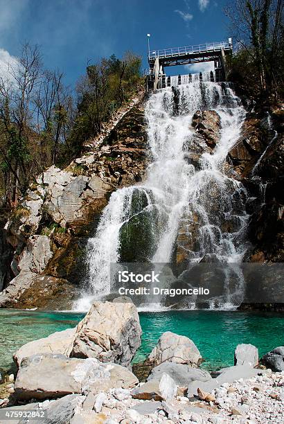 Crosis Falls Stock Photo - Download Image Now - 2015, Blue, Boulder - Rock