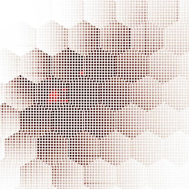 istock Honeycomb fractal gold hex pixel grid illustration 475933322