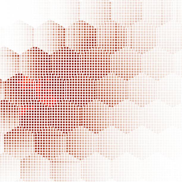 istock Honeycomb fractal gold hex pixel grid illustration 475933326