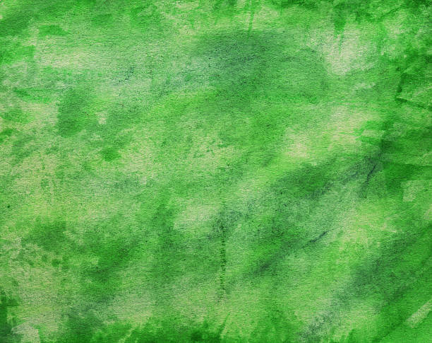 istock Green watercolor background 475934933