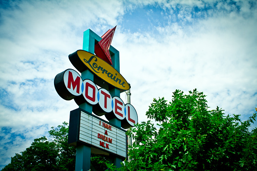 Memphis, TN, USA – May 1, 2012: The sign outside of the Lorraine Motel where Dr. Martin Luther King, Jr. was assassinated as it stands today.