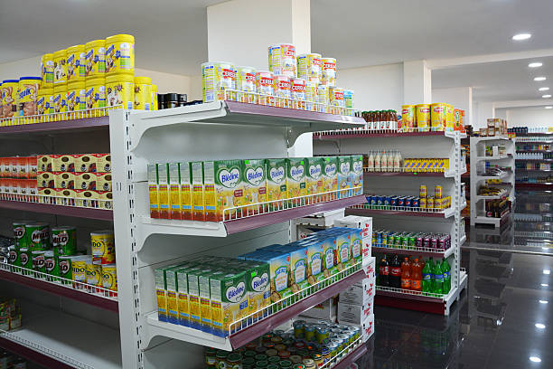 istock Supermarket shelves 475941208