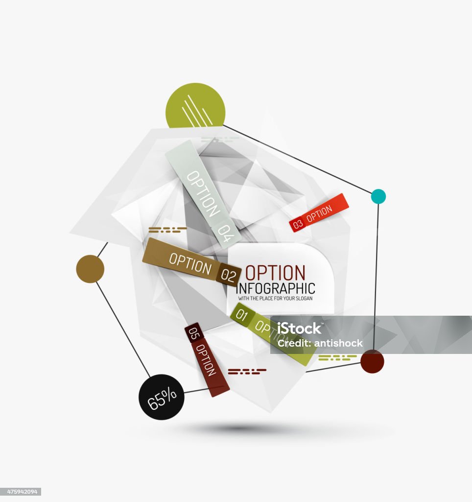 Paper Inforgraphics Color Paper Infographics Stock Illustration - Download Image Now - 2015 ...