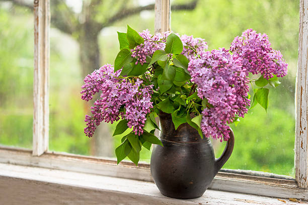 Lush bouquet of lilac