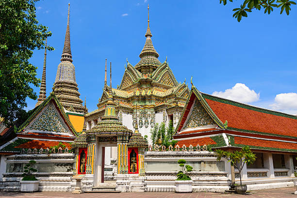 istock Thai architecture at Wat Pho temple in Bangkok, Thailand. 475945834