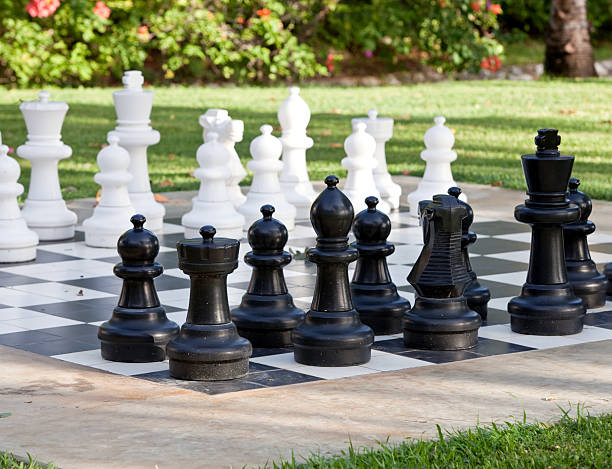 istock Figures for game in chess on the nature 475950200