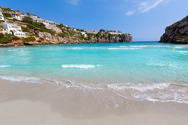 Cala en Porter beautiful beach in menorca at Balearics Cala en Porter beautiful beach in menorca at Balearic islands of spain balearics stock pictures, royalty-free photos & images