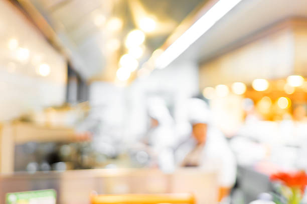 istock Blurred background : Groups of Chef cooking in open kitchen 475951214