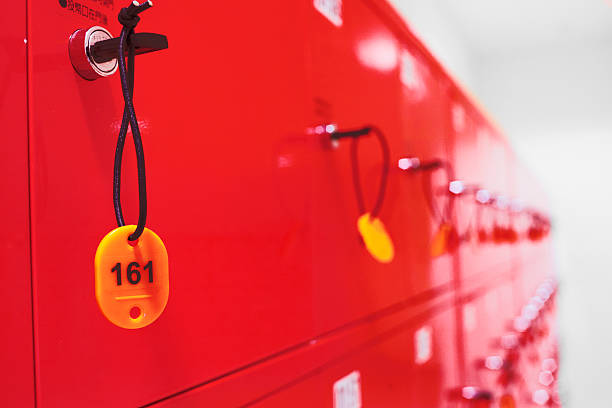 istock deposit locker boxes in red color 475951396