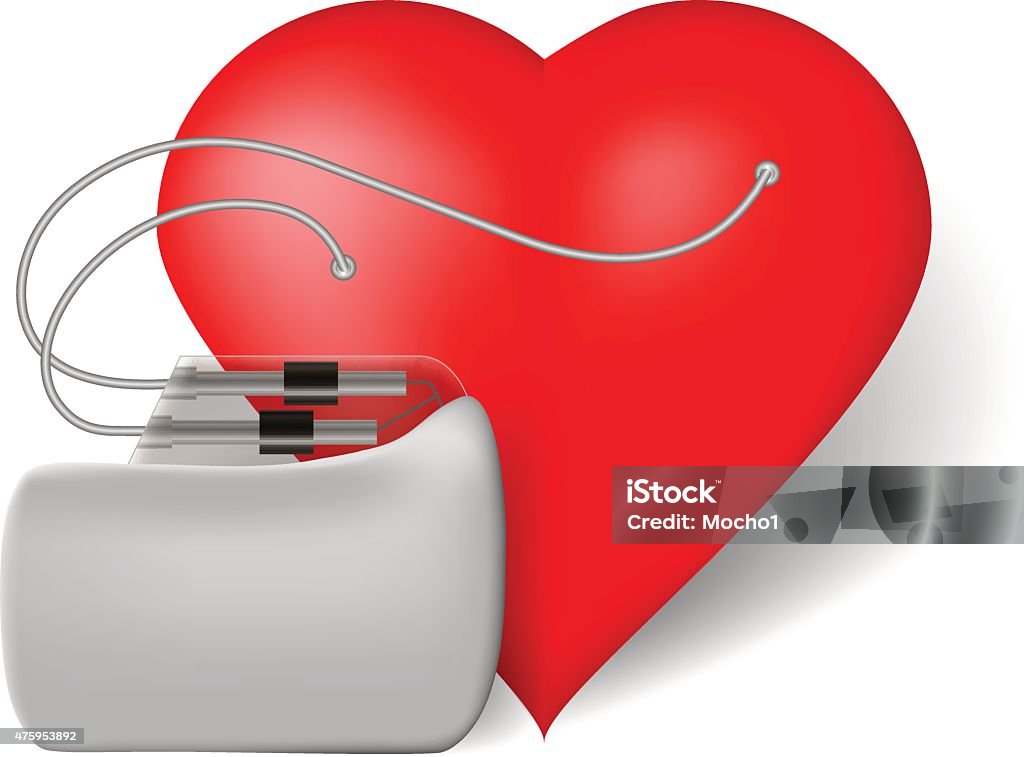 Fun Pacemaker Background Pacemaker And Red Heart Stock Illustration - Download Image Now ...