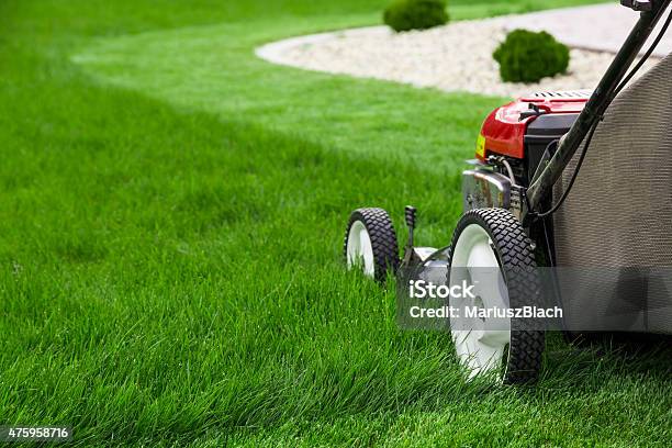 Lawn Mower Stock Photo - Download Image Now - Mowing, Lawn, Yard - Grounds