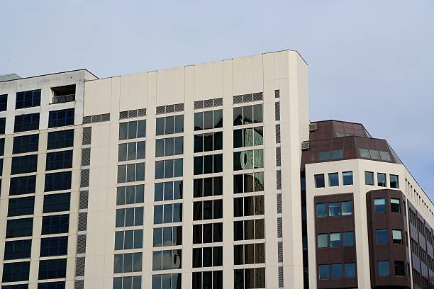 istock Black and white office building detail 475958948