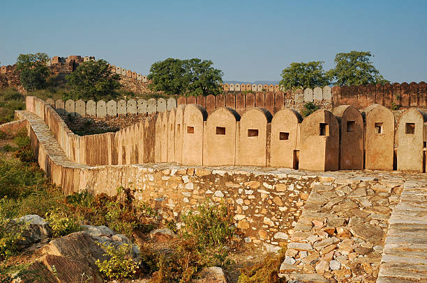 istock Nahargarh Fort jaipur walls, India. 475961922