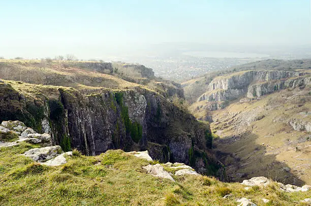 Cheddar Gorge, Mendip Hills, Somerset, England