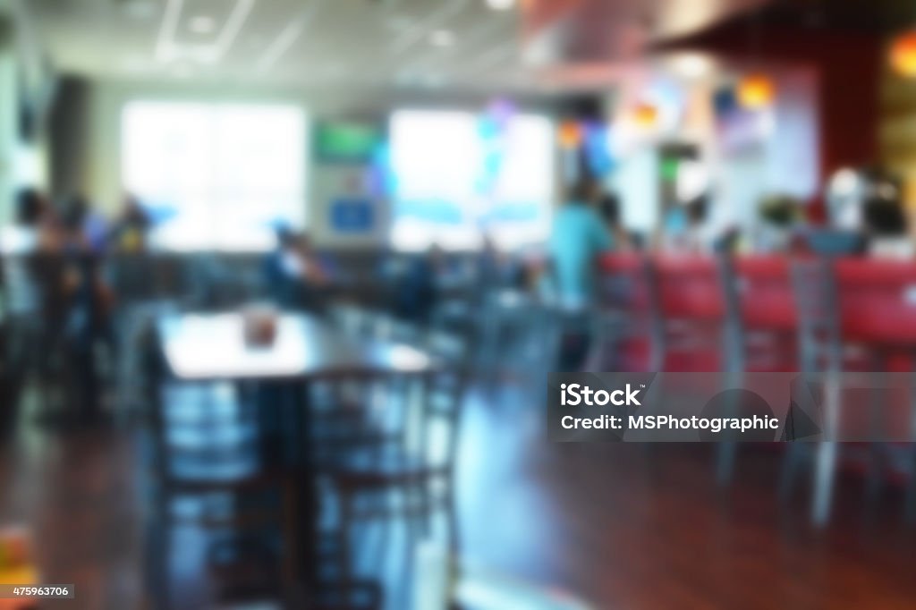 Coffee shop Abstract blur of the interior of a light, airy coffee shop.  Ideal for backgrounds Diner Stock Photo