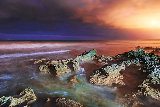 istock Beautiful sea landscape at sunset 475970440