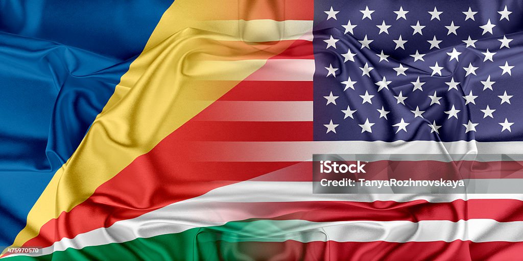 USA and Seychelles Relations between two countries. USA and Seychelles 2015 Stock Photo