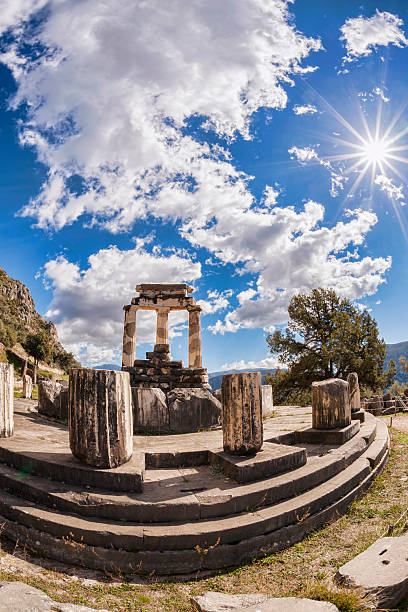 istock Delphi with ruins of the Temple in Greece 475974810