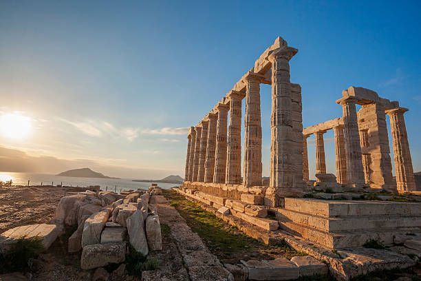 istock Greek temple Poseidon, Cape Sounion in Greece 475974848