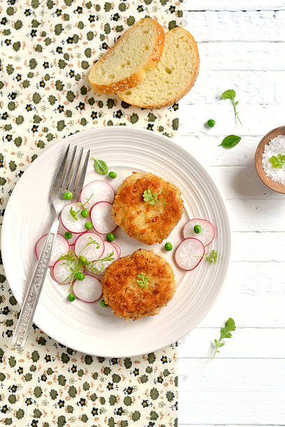 istock chicken cutlets in a vintage plate 475975132