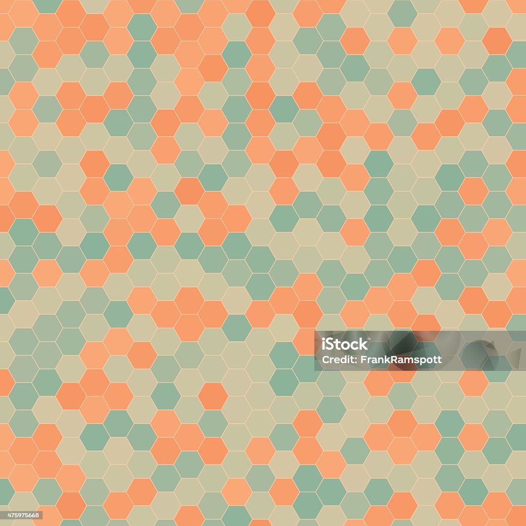 Sand Hexagon Pattern Square Stock Illustration - Download Image Now