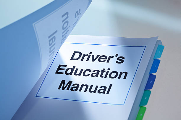 istock Driver's Education Manual Handbook Cover for drivers Training 475978984