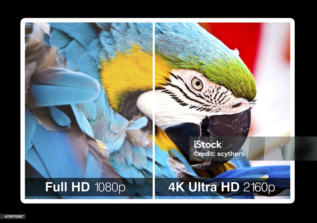 4 K Fernsehbildschirm - Lizenzfrei HD-Format Stock-Foto