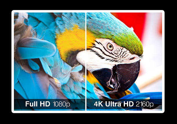 4 k fernsehbildschirm - medium format camera stock-fotos und bilder