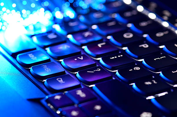 istock Keyboard And Fiber Optics 475979752