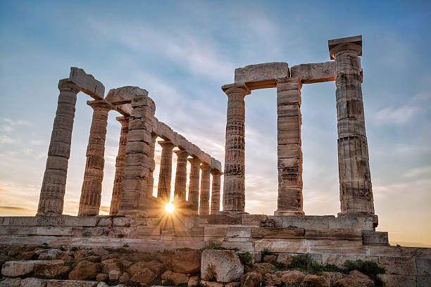 istock Greek temple Poseidon, Cape Sounion in Greece 475980144