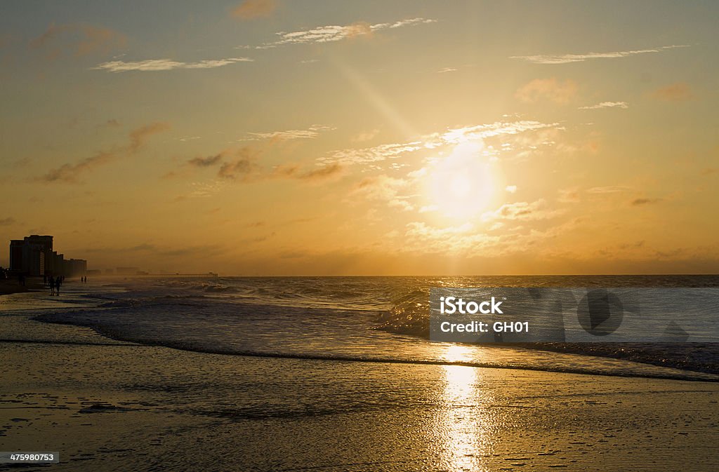 ビーチの朝日 - アメリカ南部のロイヤリティフリーストックフォト