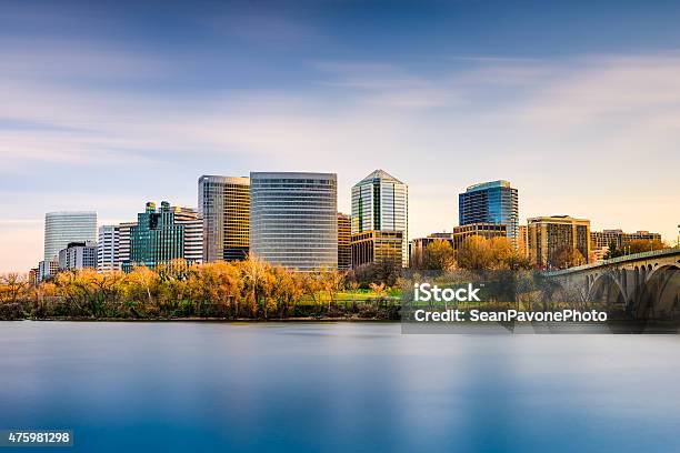 Arlington Skyline Stock Photo - Download Image Now - Virginia - US State, Urban Skyline, Rosslyn - Virginia