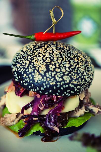 istock hamburger Pork made from bread Breeze Yacht mixing bamboo charc 475982304