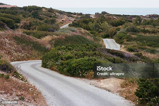 Winding Road In The Mountains Provence Stock Photo - Download Image Now - Asphalt, Beauty In Nature, Blue