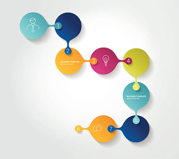 Visual Step By Step Tutorial 520+ Infographic Arrow Step By Step Tutorial Stock Illustrations ...