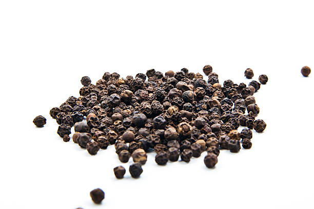 istock Black pepper  isolated on the white background 475986803