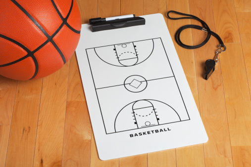 Basketball Ball Close-up Shot. 3D Render