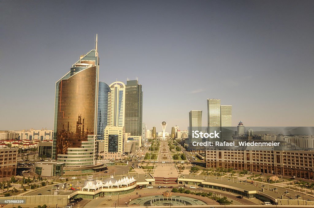 Astana - Skyline Skyline of the Kazakh Capital Astana. Kazakhstan Stock Photo