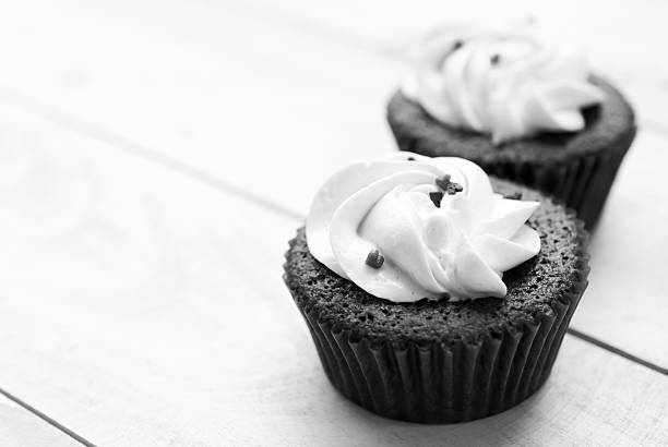 istock Red velvet cupcake closeup 475988434